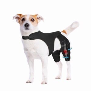 Pawfun Dog Knee Brace Torn ACL Hind Leg Adjustable XSmall Support Injury